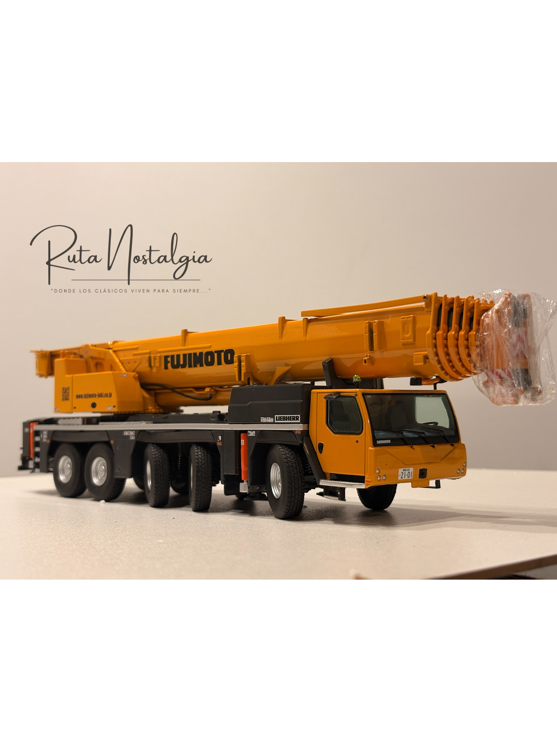 NZG Liebherr LTM 1250-5.1 modelos “Jaromin” / “Fujimoto Juki” 1:50 | Grúa móvil telescópica de colección premium - edición limitada en Chile 7