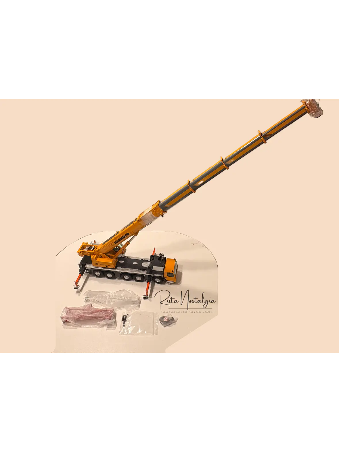 Grúa móvil todo terreno Liebherr LTM 1250-5.1  | NZG Modelle (Alemania) Escala 1:50 | Modelos: Jaromin y Fujimoto Juki 22