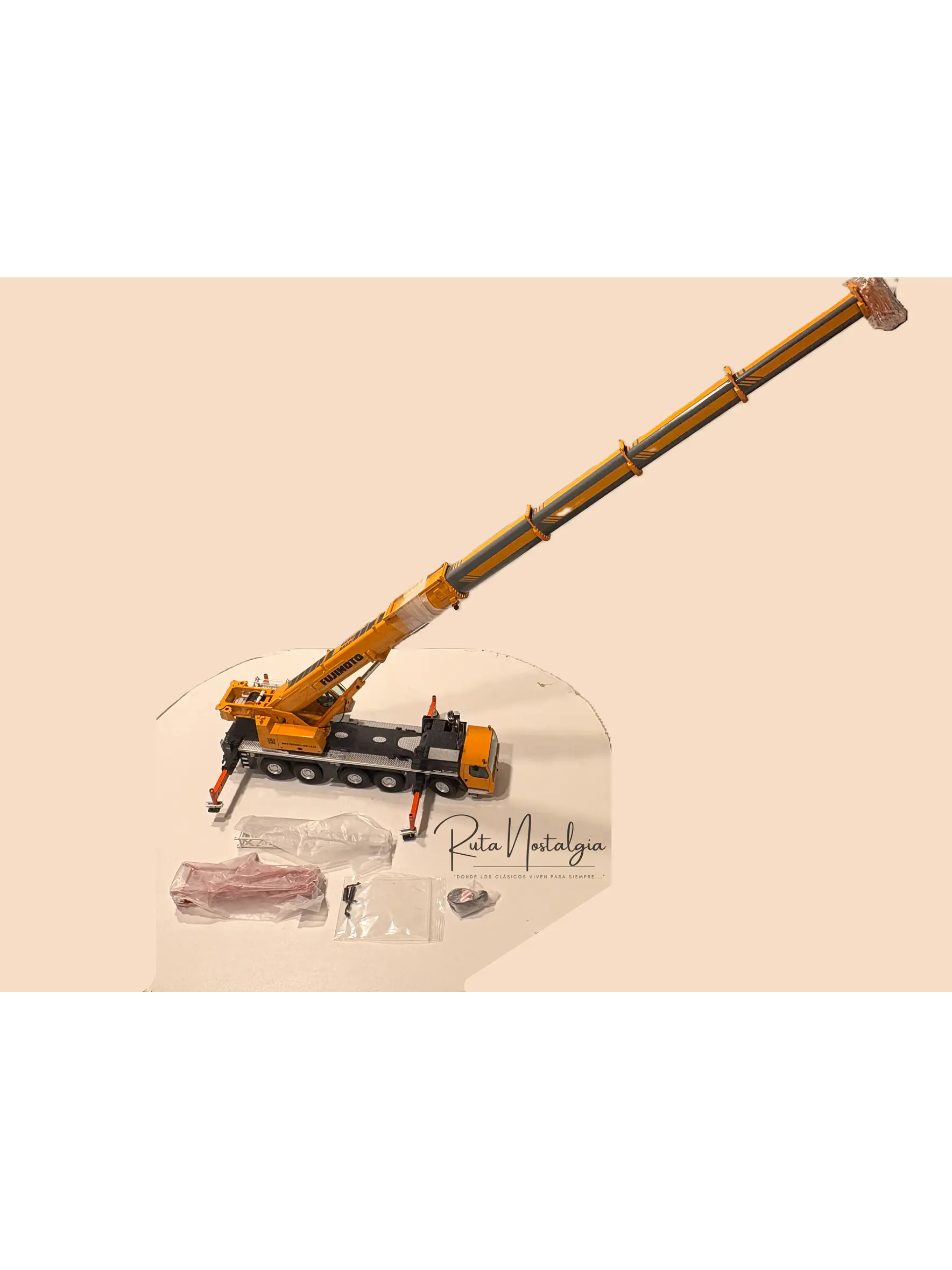 Grúa móvil todo terreno Liebherr LTM 1250-5.1  | NZG Modelle (Alemania) Escala 1:50 | Modelos: Jaromin y Fujimoto Juki 22