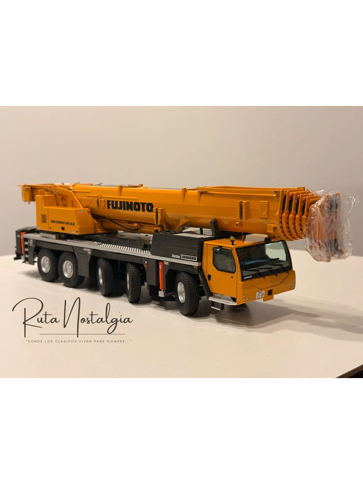 Grúa móvil todo terreno Liebherr LTM 1250-5.1  | NZG Modelle (Alemania) Escala 1:50 | Modelos: Jaromin y Fujimoto Juki 23