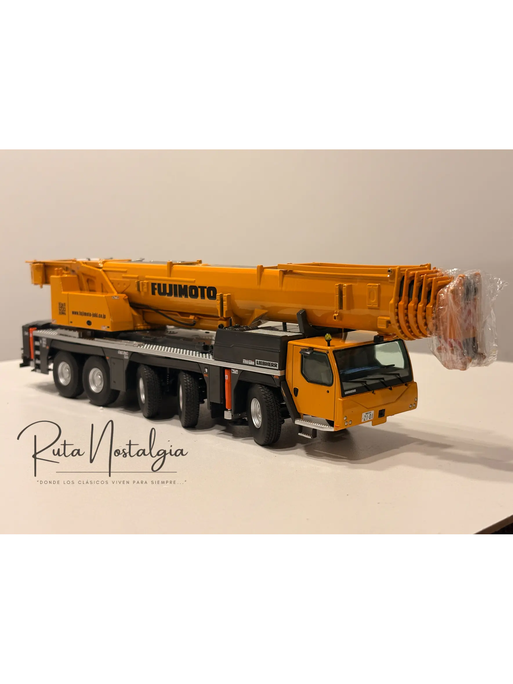 Grúa móvil todo terreno Liebherr LTM 1250-5.1  | NZG Modelle (Alemania) Escala 1:50 | Modelos: Jaromin y Fujimoto Juki 23