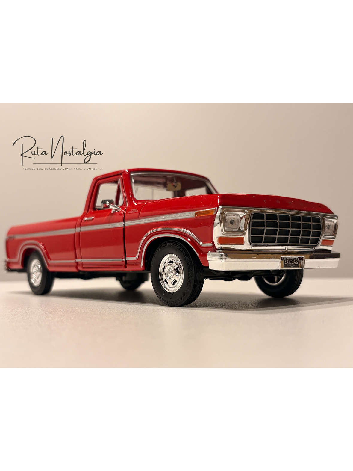Ford F-150 Custom 1979 Motormax 1:24 – Pickup clásica americana para coleccionistas y amantes del transporte  22