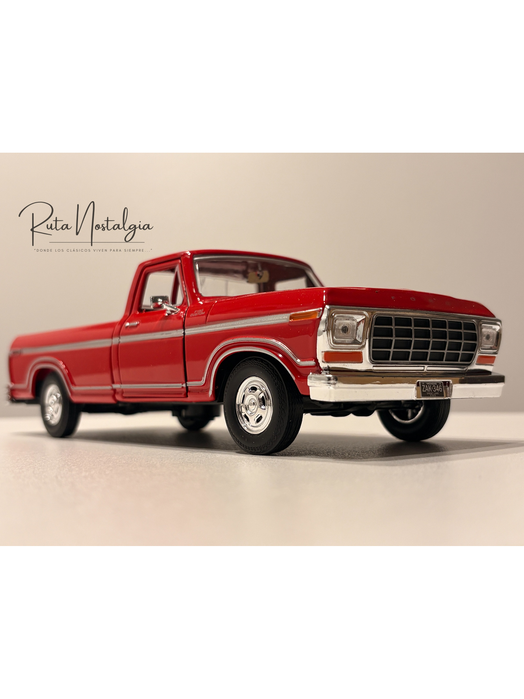 Ford F-150 Custom 1979 Motormax 1:24 – Pickup clásica americana para coleccionistas y amantes del transporte  22