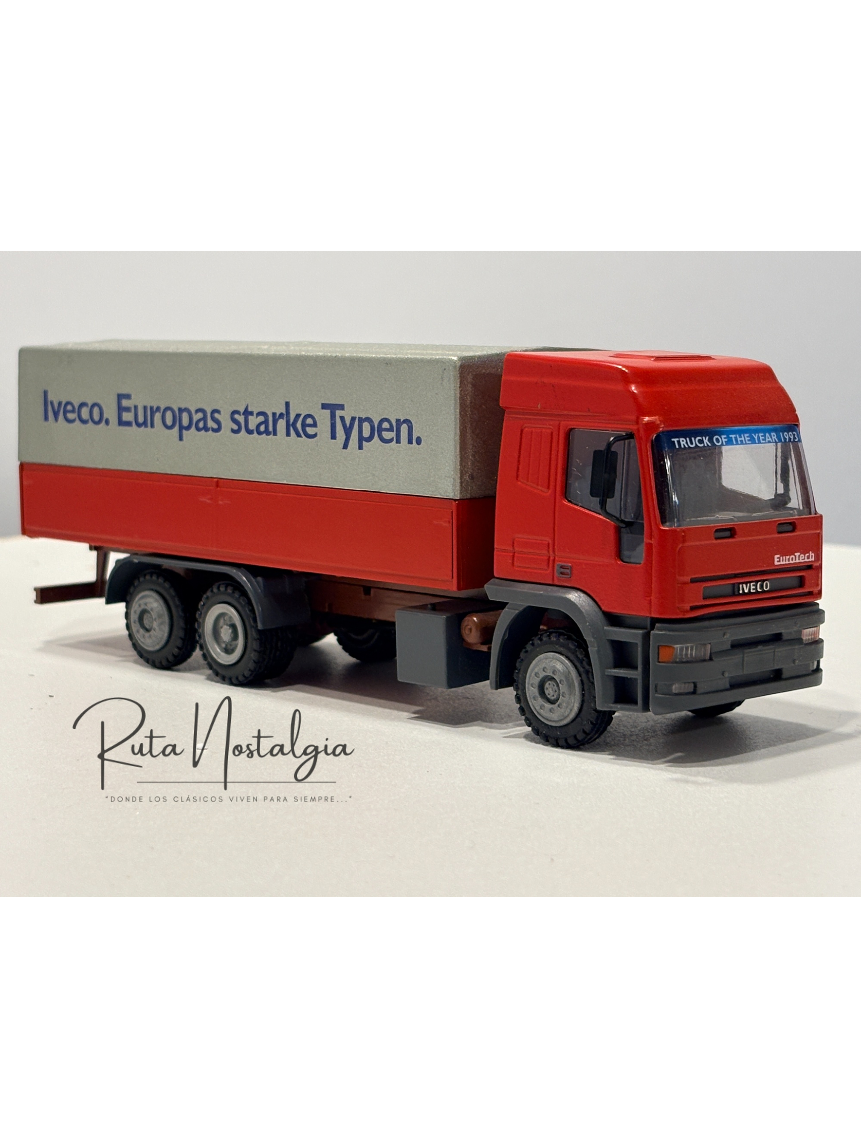 Camión Iveco EuroTech Truck of the Year 1993 1:50 Conrad 4298 | Modelo a escala diecast colección Ruta Nostalgia Chile 9