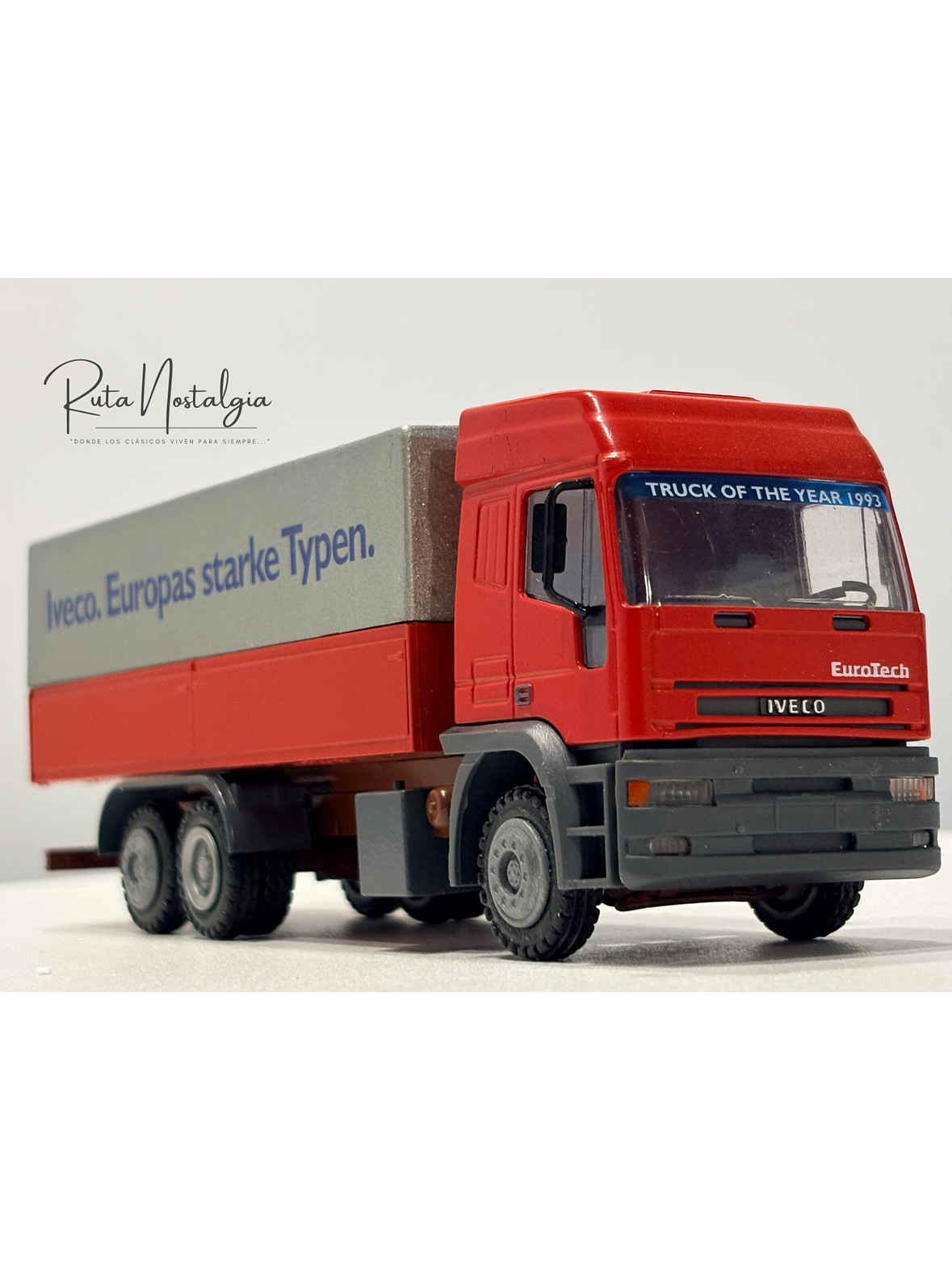 Camión Iveco EuroTech Truck of the Year 1993 1:50 Conrad 4298 | Modelo a escala diecast colección Ruta Nostalgia Chile 3