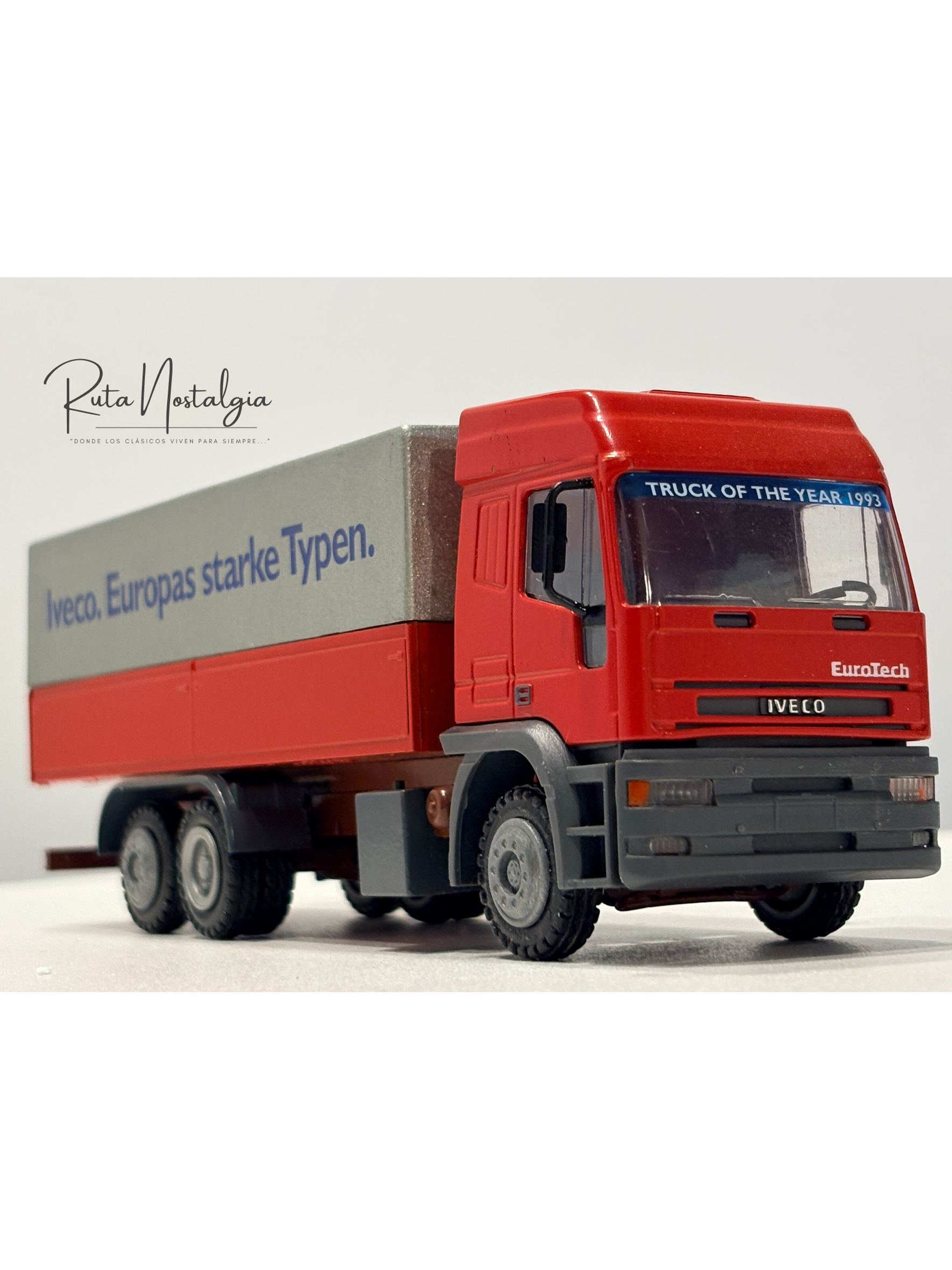 Camión Iveco EuroTech Truck of the Year 1993 1:50 Conrad 4298 | Modelo a escala diecast colección Ruta Nostalgia Chile 3