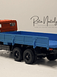 KAMAZ-53212 Rojo/Azul 1:43 Elecon AREK Made in USSR | Camión soviético vintage sin caja para colección en Chile - Miniatura 5