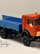 KAMAZ-53212 Rojo/Azul 1:43 Elecon AREK Made in USSR | Camión soviético vintage sin caja para colección en Chile - Miniatura 8
