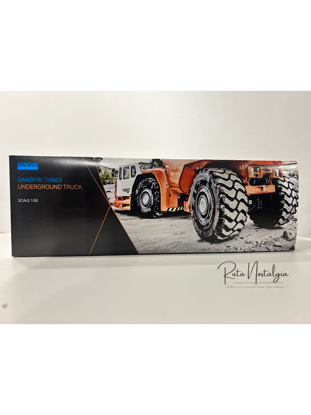 Camión Dumper Subterráneo Sandvik Toro TH663  — Conrad Modelle - Escala 1:50. Equipo minería subterránea bajo perfil de 63 ton. 10