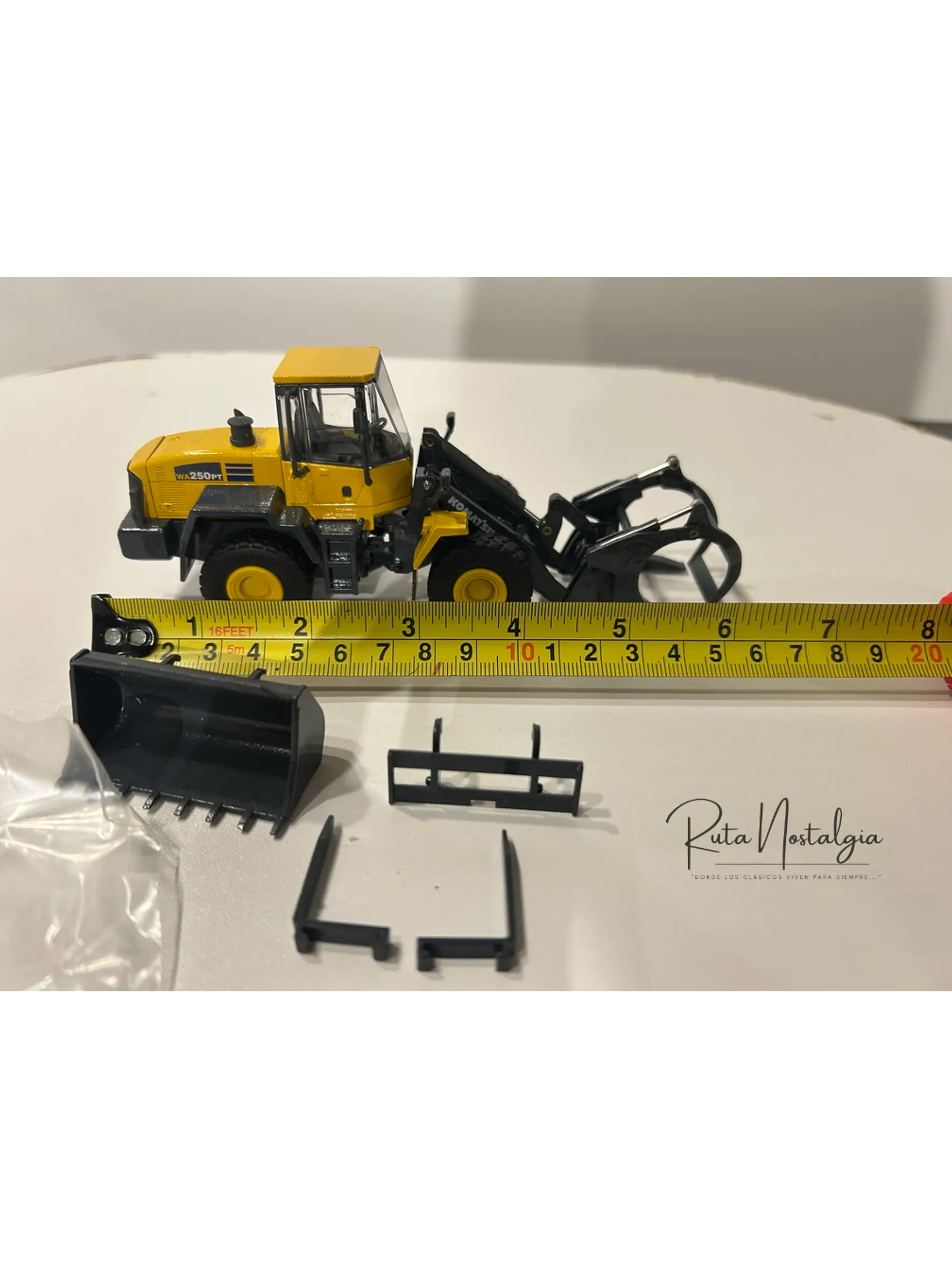 Cargador Frontal Forestal Komatsu WA250PT-5 |  CONRAD Modelle (Alemania) Escala 1:50 – Cargador frontal “tool carrier” para operaciones forestales 6