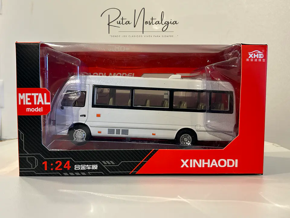 Bus Toyota Coaster 1:24 Coleccionable Diecast 8