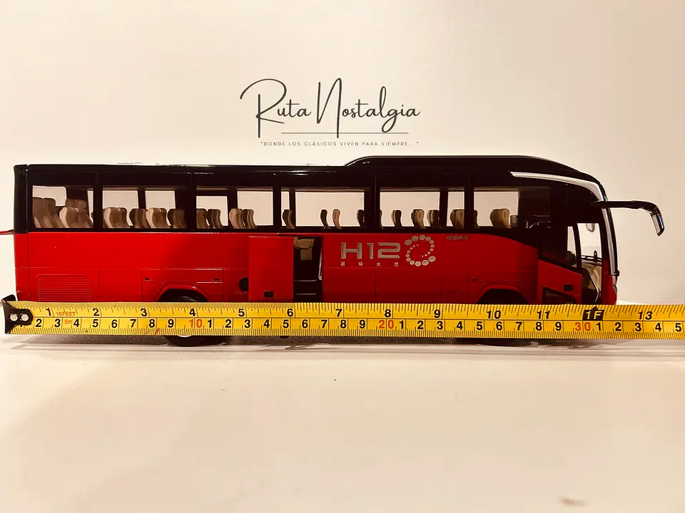 Bus Zhongtong H12. 1:36 Coleccionable Diecast 6
