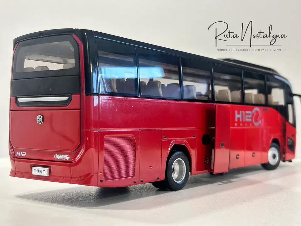 Bus Zhongtong H12. 1:36 Coleccionable Diecast 9