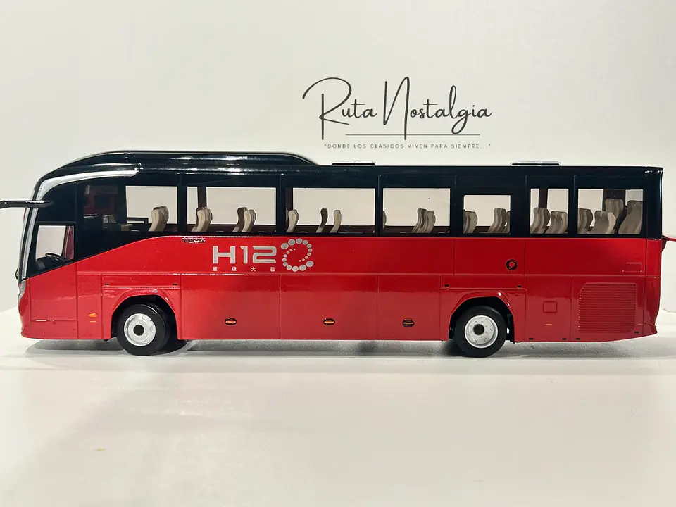 Bus Zhongtong H12. 1:36 Coleccionable Diecast 12