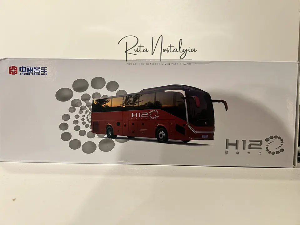 Bus Zhongtong H12. 1:36 Coleccionable Diecast 13
