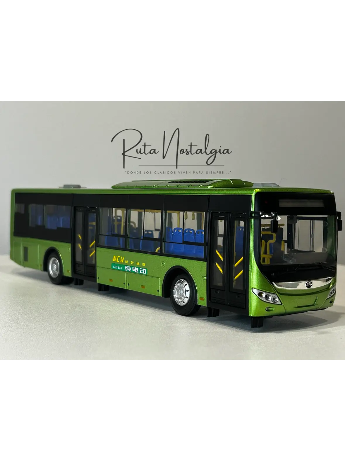 Bus Yutong ZK6128 “E12” (RED movilidad) Miniatura escala 1:42 Die-cast  1