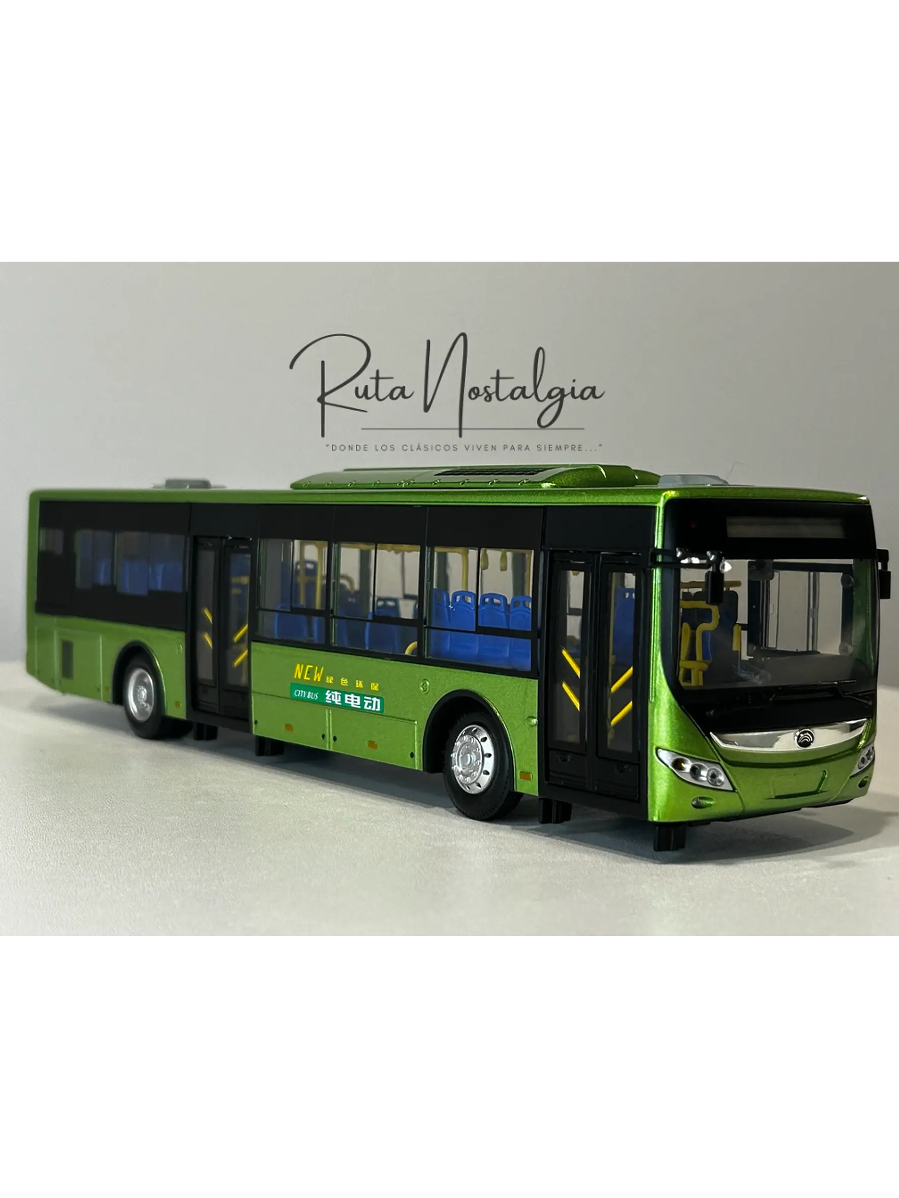 Bus Yutong ZK6128 “E12” (RED movilidad) Miniatura escala 1:42 Die-cast  1