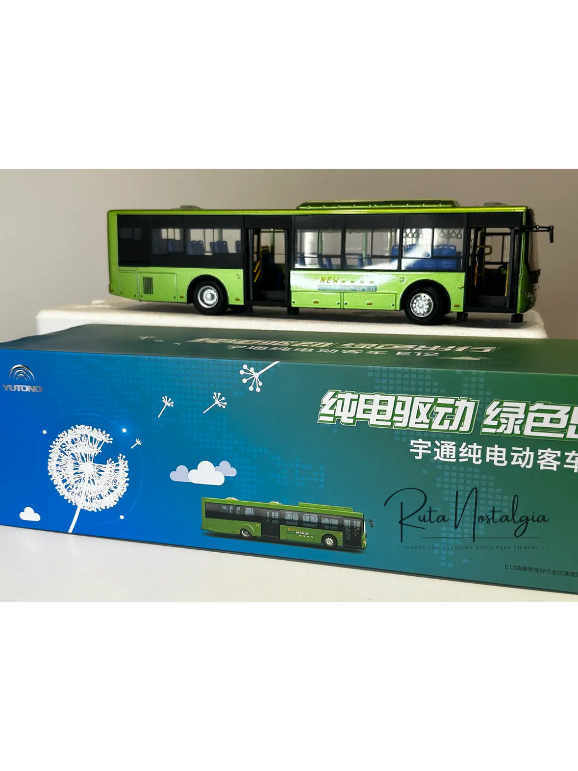 Bus Yutong ZK6128 “E12” (RED movilidad) Miniatura escala 1:42 Die-cast  11