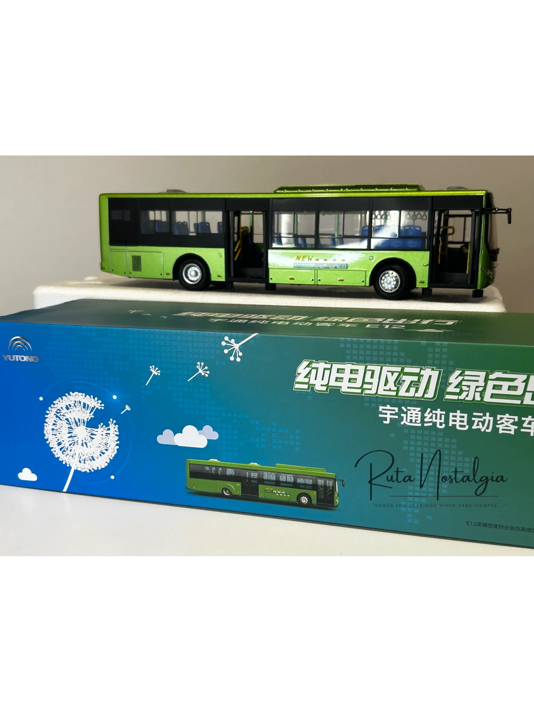 Bus Yutong ZK6128 “E12” (RED movilidad) Miniatura escala 1:42 Die-cast  11