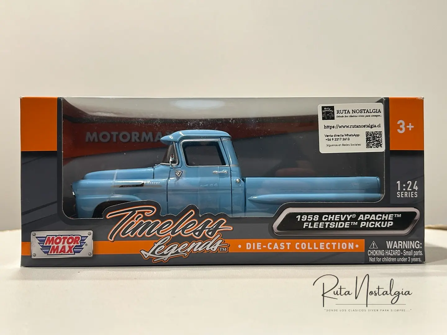 Camioneta Chevrolet Apache Fleetside 1958 | Motormax 1:24 10
