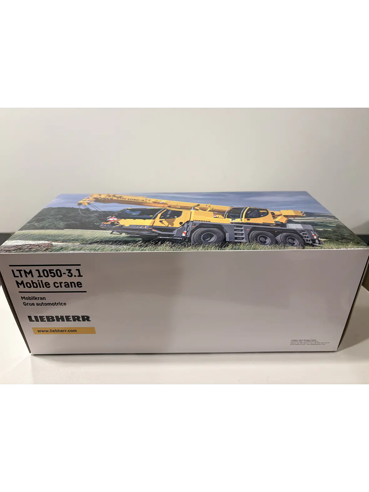 Grúa móvil todo terreno Liebherr LTM 1050-3.1 Hofmann | WSI Models 51-2154 - Escala 1:50 | Grúa Móvil de 3 Ejes de Colección en Chile 10
