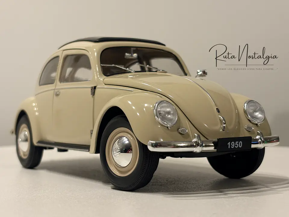 Auto Volkswagen Escarabajo (1950) | Welly, escala 1:18 -  VW Käfer Brezelfenster,  split-window de colección en Chile 11