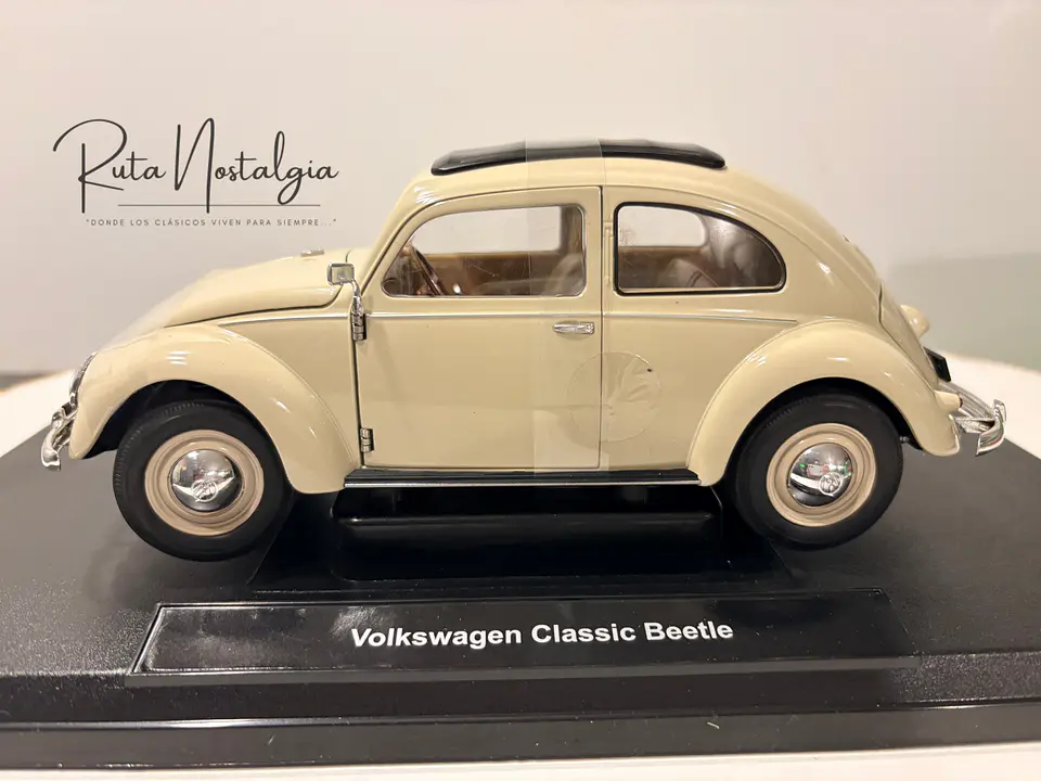 Auto Volkswagen Escarabajo (1950) | Welly, escala 1:18 -  VW Käfer Brezelfenster,  split-window de colección en Chile 6