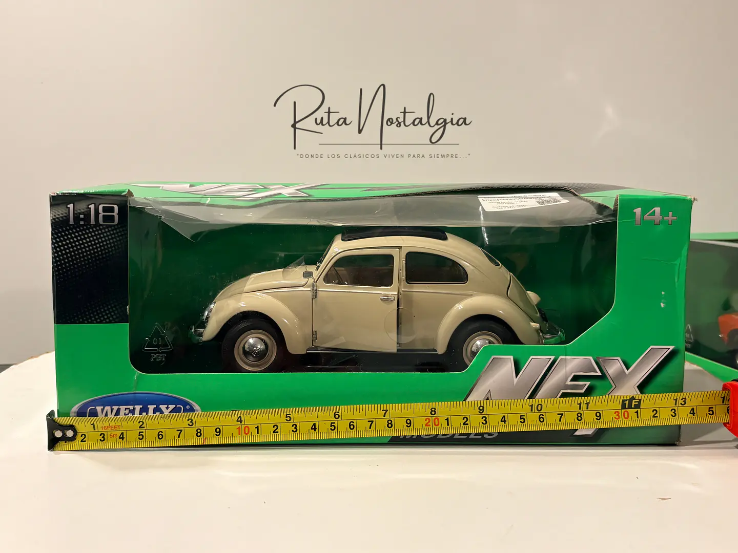 Auto Volkswagen Escarabajo (1950) | Welly, escala 1:18 -  VW Käfer Brezelfenster,  split-window de colección en Chile 12