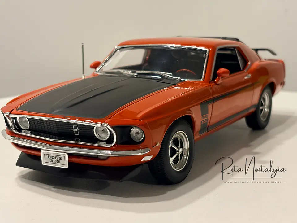 Auto Ford Mustang Boss 302 1969 Welly 1:18 | Muscle Car Clásico de Colección en Chile 3
