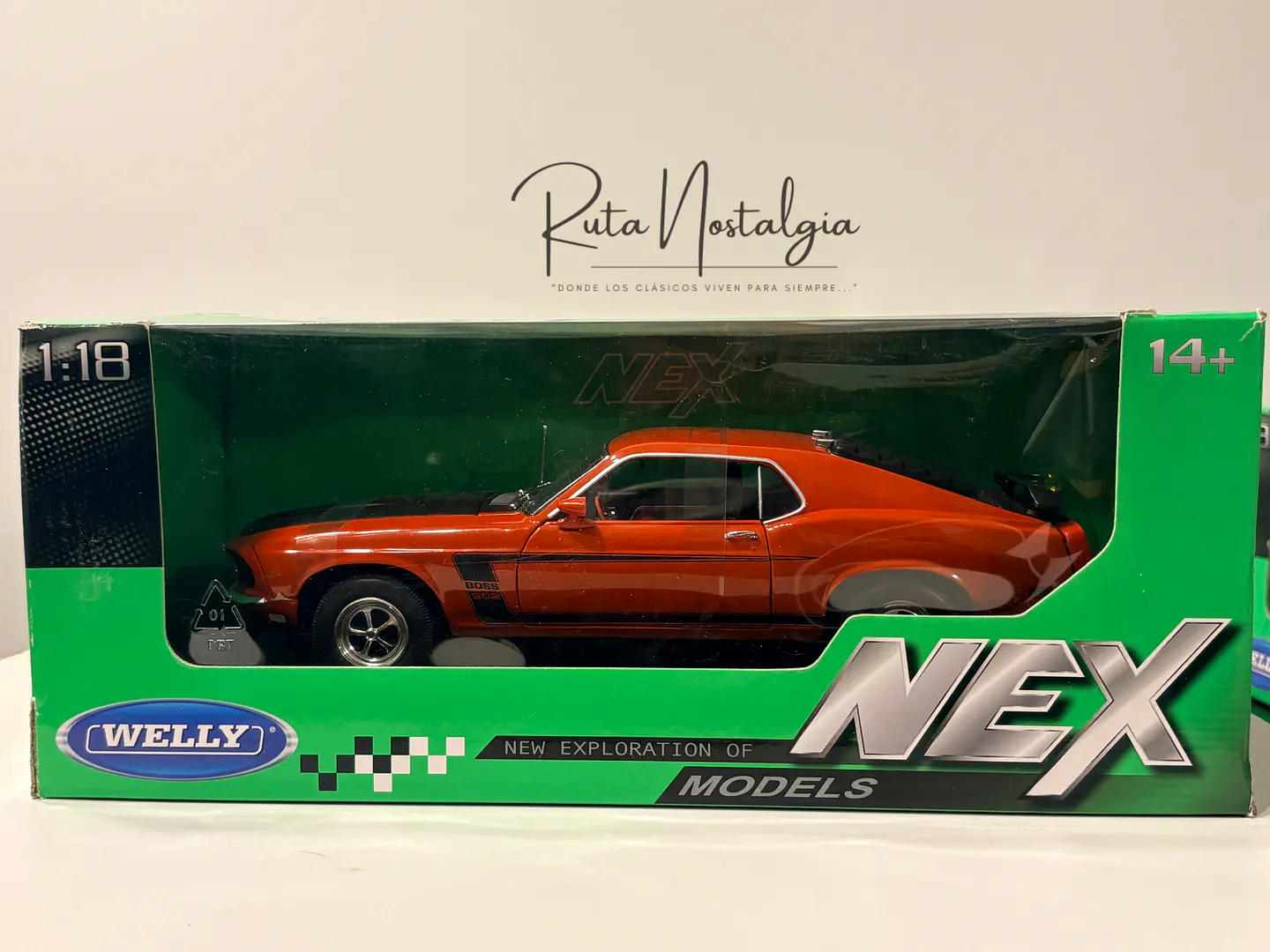 Auto Ford Mustang Boss 302 1969 Welly 1:18 | Muscle Car Clásico de Colección en Chile 10