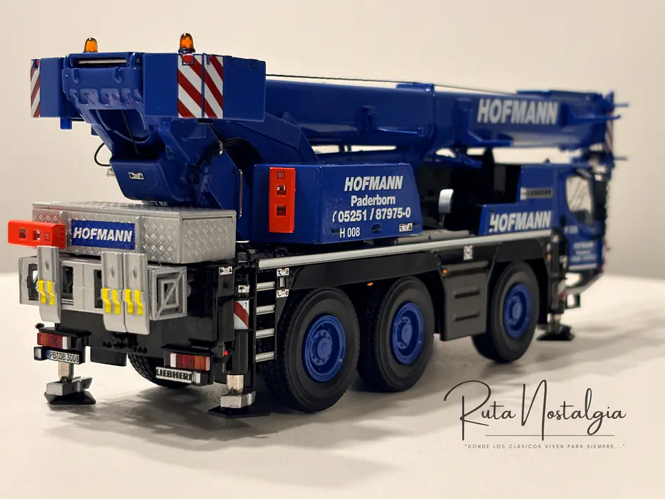 Grúa móvil todo terreno Liebherr LTM 1050-3.1 Hofmann | WSI Models 51-2154 - Escala 1:50 | Grúa Móvil de 3 Ejes de Colección en Chile 6