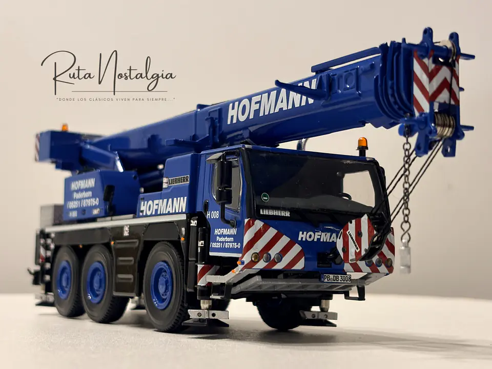 Grúa móvil todo terreno Liebherr LTM 1050-3.1 Hofmann | WSI Models 51-2154 - Escala 1:50 | Grúa Móvil de 3 Ejes de Colección en Chile 5