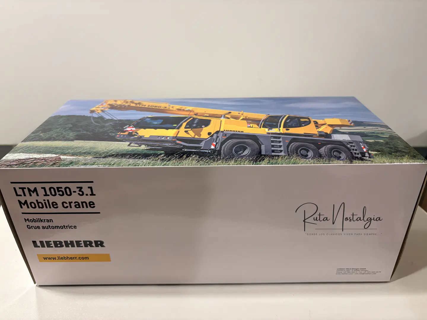 Grúa móvil todo terreno Liebherr LTM 1050-3.1 Hofmann | WSI Models 51-2154 - Escala 1:50 | Grúa Móvil de 3 Ejes de Colección en Chile 10