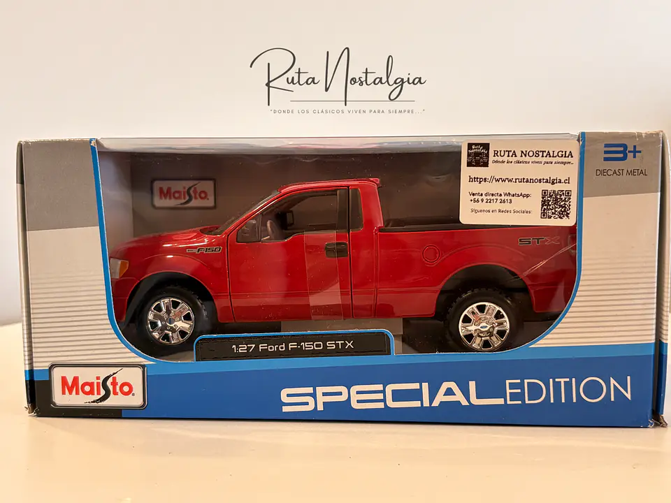 Camioneta Ford F-150 STX 2010 Roja Maisto Special Edition 9