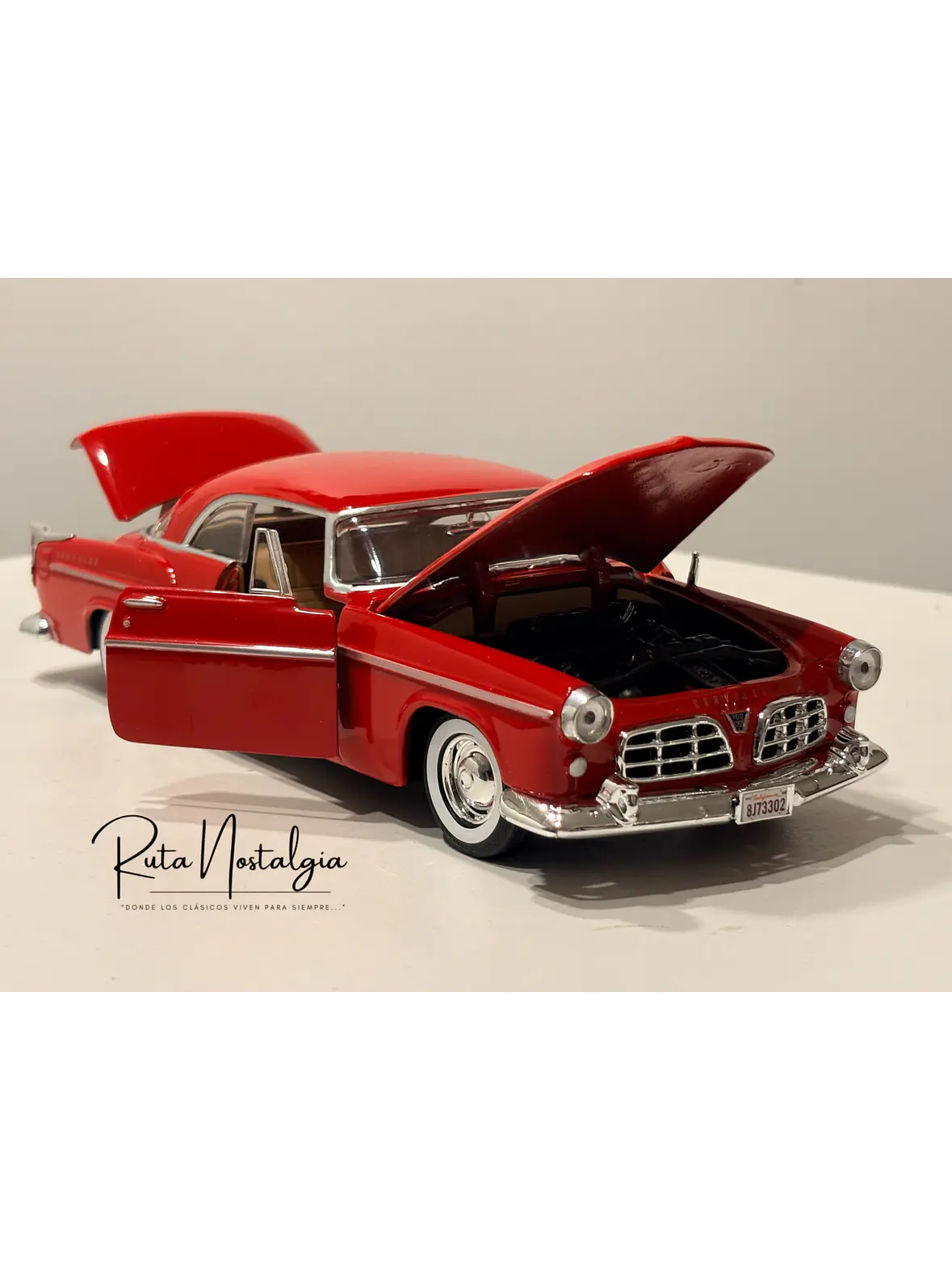 Auto Chrysler C300 1955 Motormax 1:24 | Coupé Americano Clásico 1