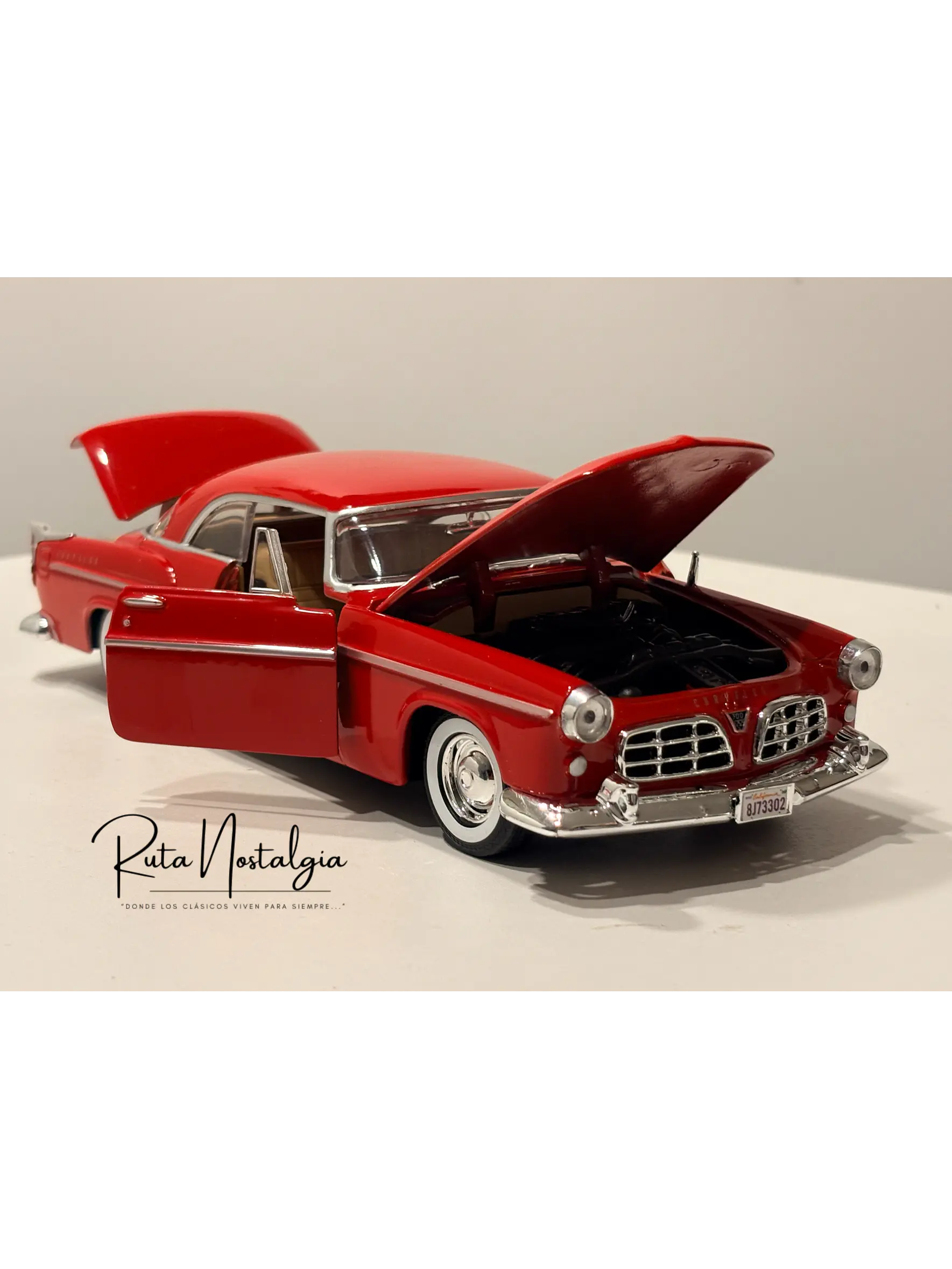 Auto Chrysler C300 1955 Motormax 1:24 | Coupé Americano Clásico 1