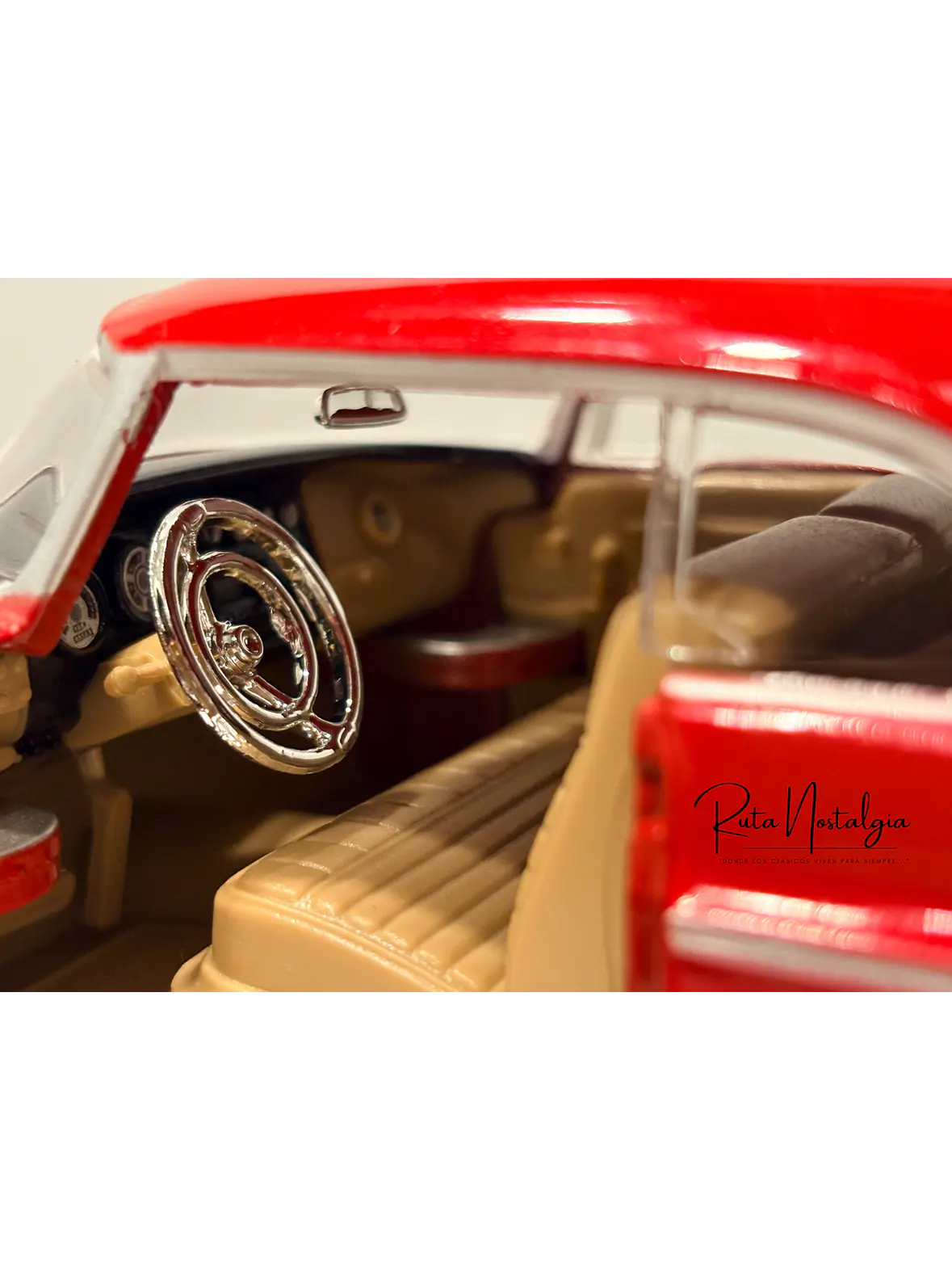 Auto Chrysler C300 1955 Motormax 1:24 | Coupé Americano Clásico 3