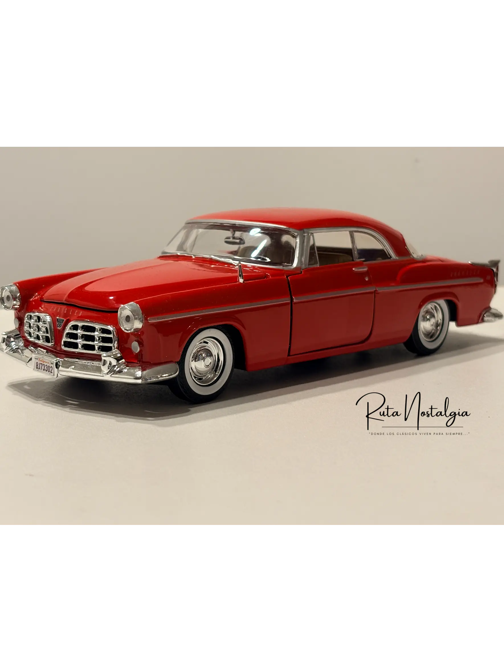 Auto Chrysler C300 1955 Motormax 1:24 | Coupé Americano Clásico 5