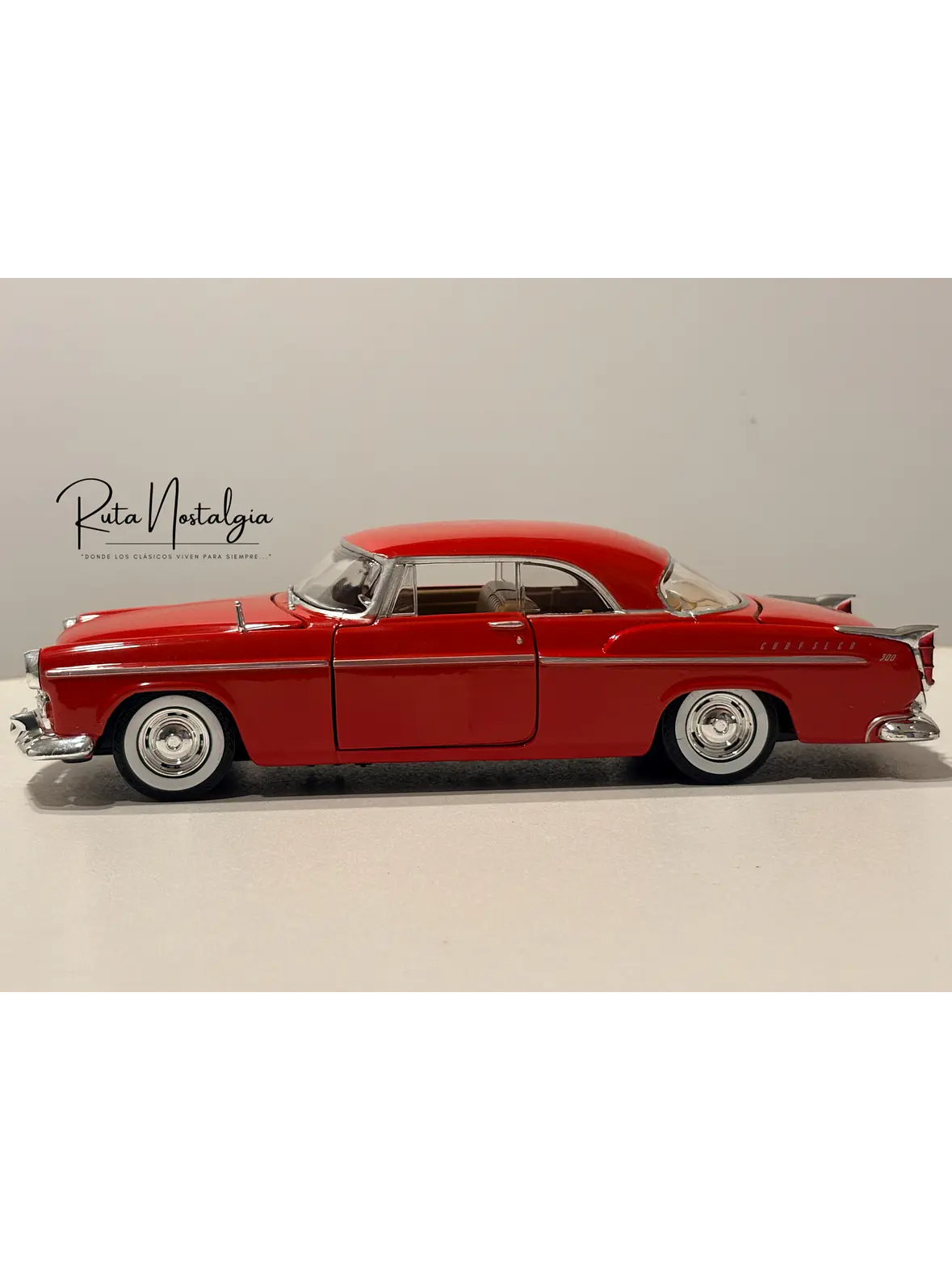 Auto Chrysler C300 1955 Motormax 1:24 | Coupé Americano Clásico 6