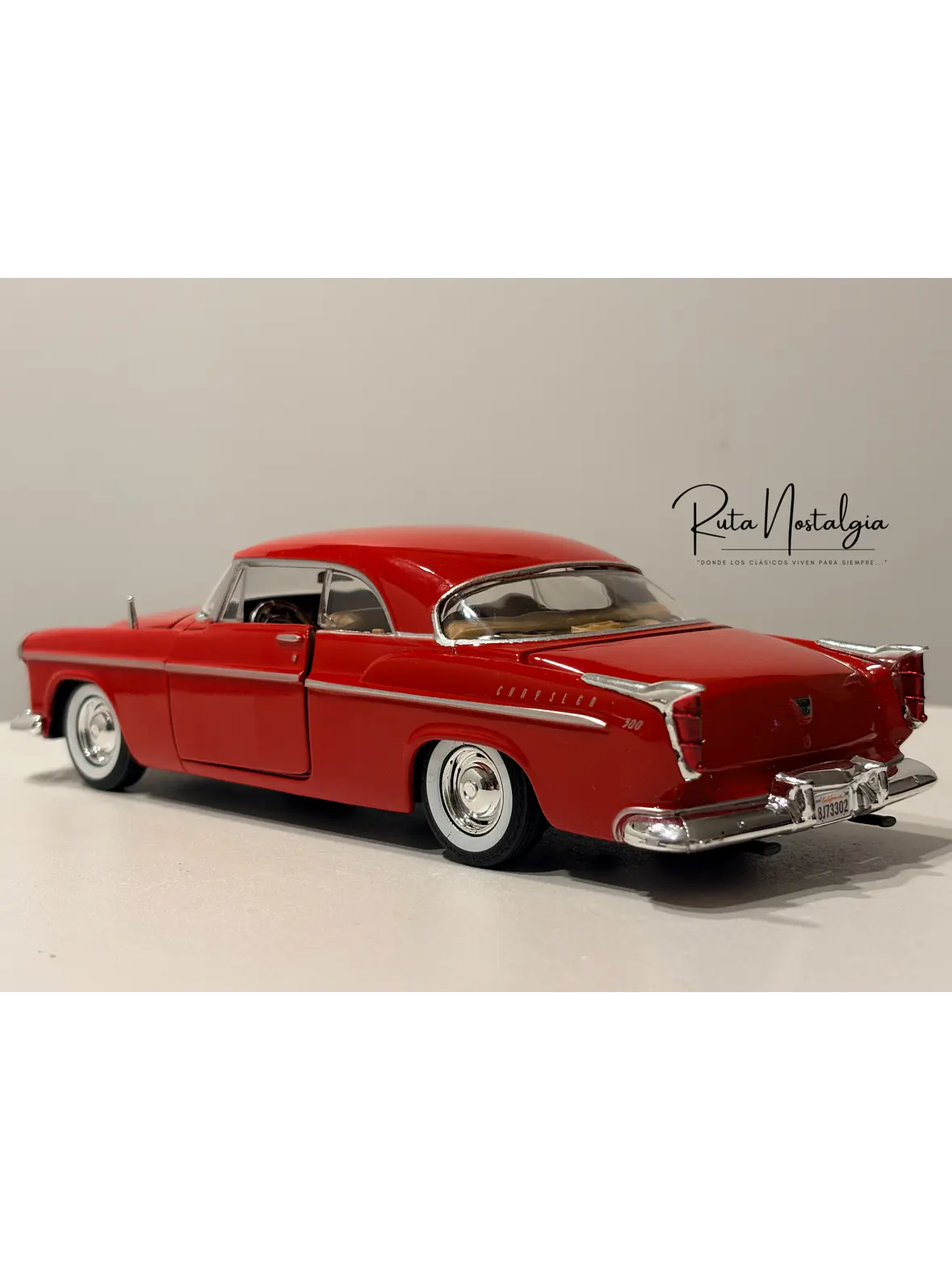 Auto Chrysler C300 1955 Motormax 1:24 | Coupé Americano Clásico 7