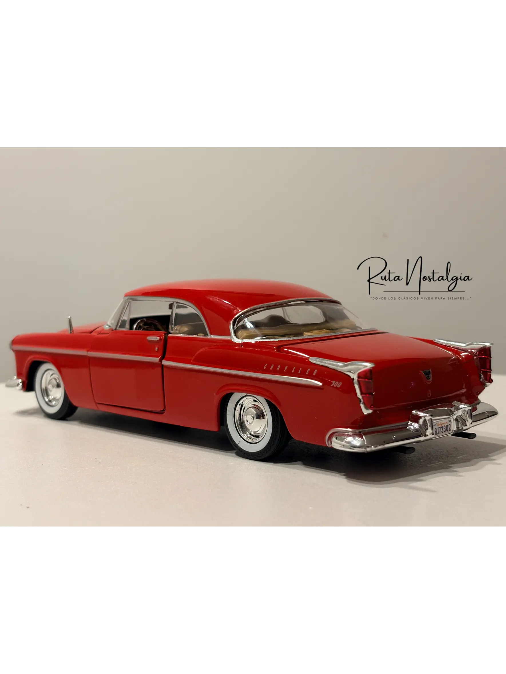 Auto Chrysler C300 1955 Motormax 1:24 | Coupé Americano Clásico 7