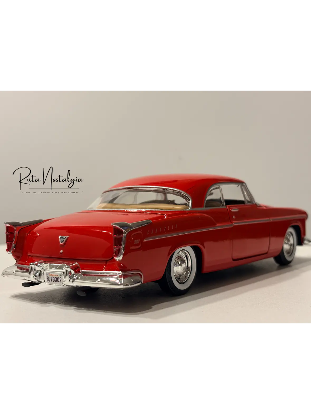 Auto Chrysler C300 1955 Motormax 1:24 | Coupé Americano Clásico 8