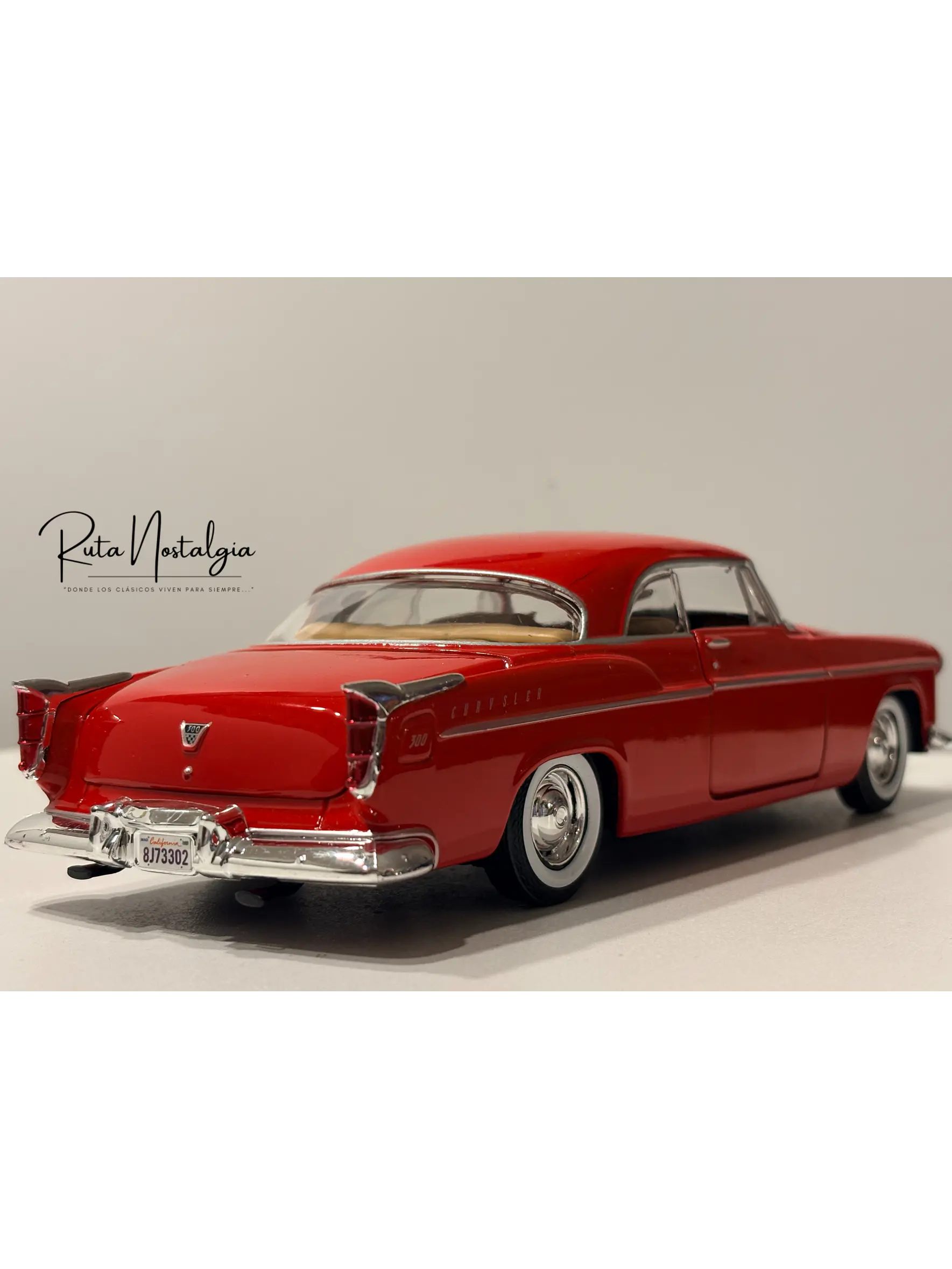 Auto Chrysler C300 1955 Motormax 1:24 | Coupé Americano Clásico 8