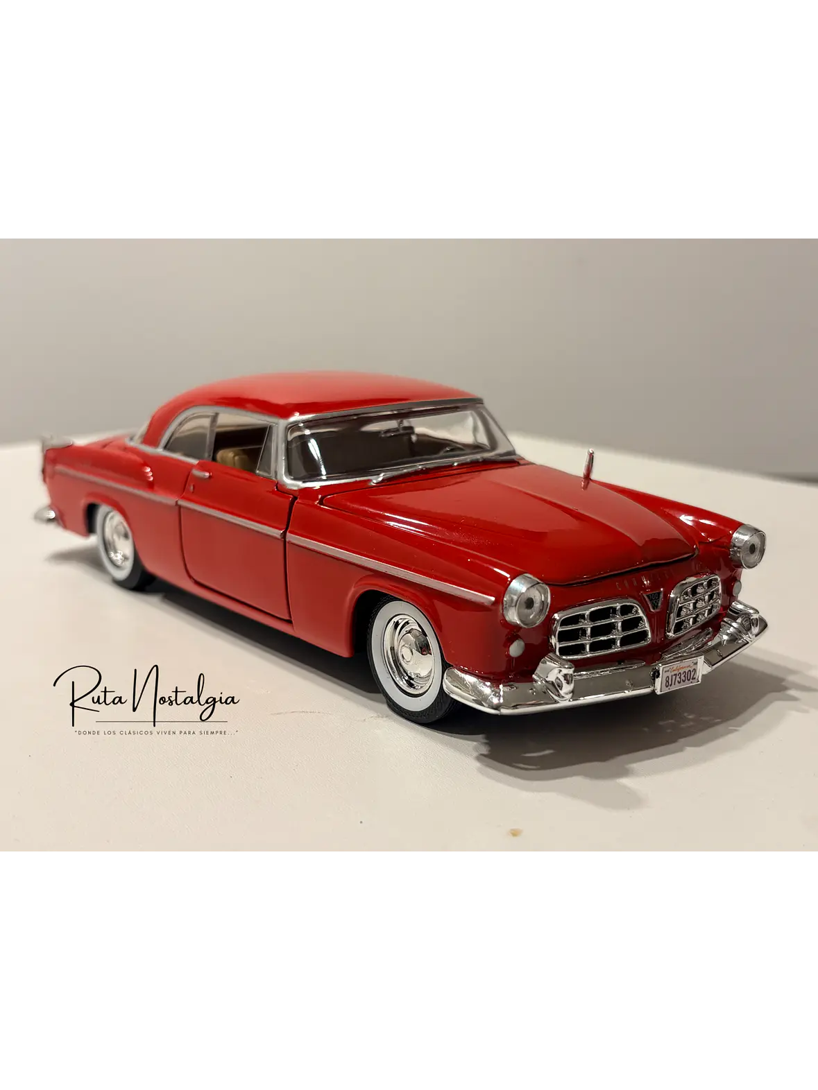 Auto Chrysler C300 1955 Motormax 1:24 | Coupé Americano Clásico 10