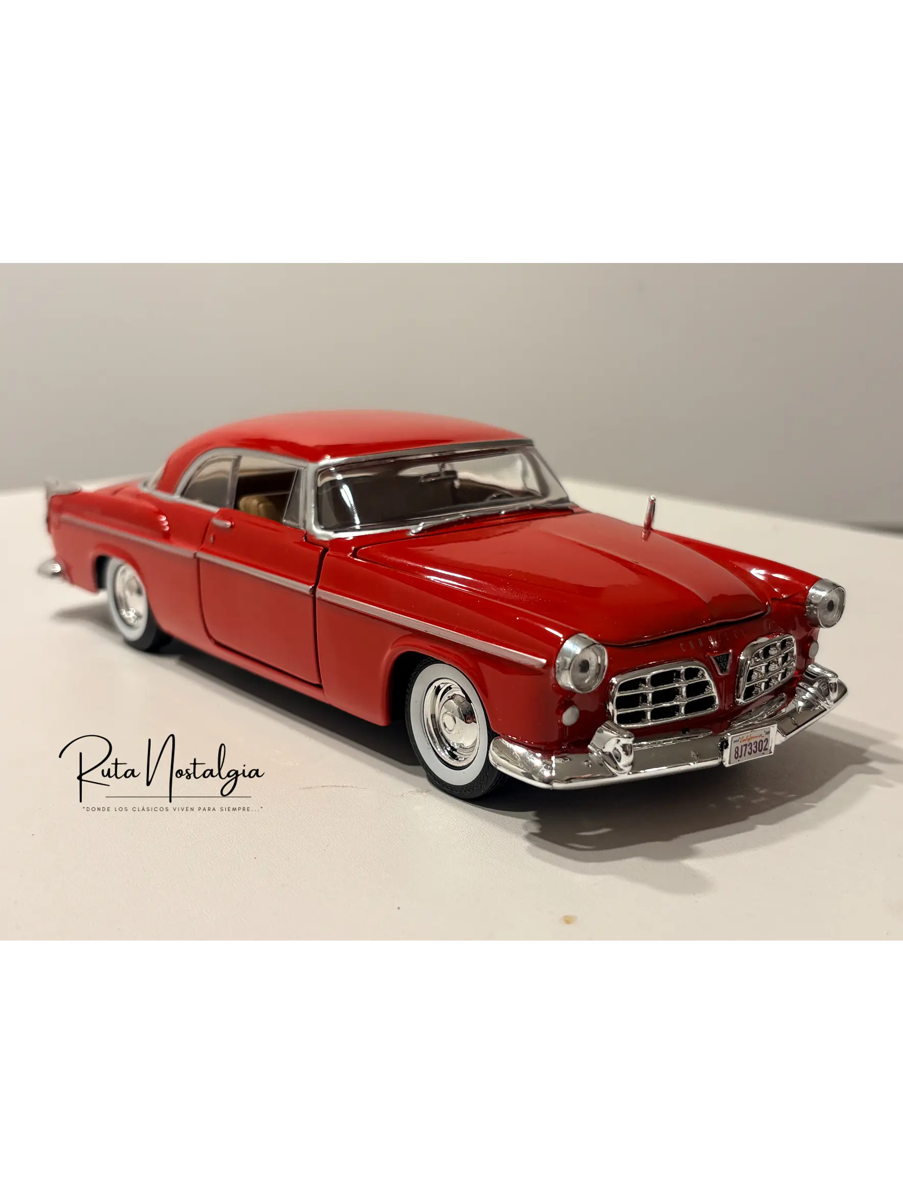 Auto Chrysler C300 1955 Motormax 1:24 | Coupé Americano Clásico 10