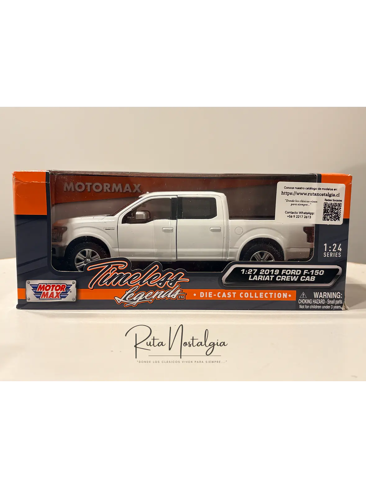 Camioneta Ford F-150 Lariat Crew Cab 2019 Motormax 1:24 | Pick-Up Americana “full-size” hecho miniatura 10