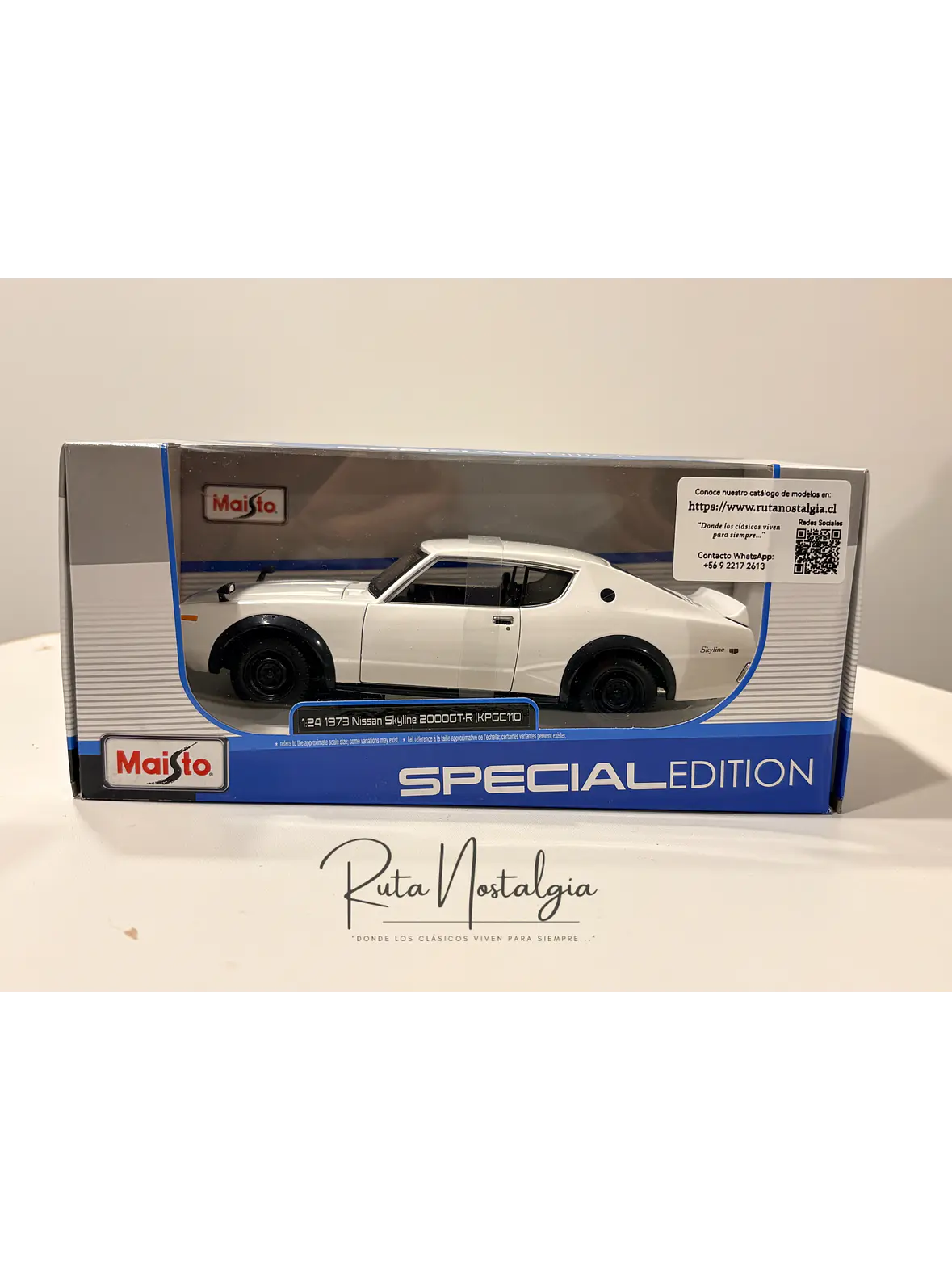 Auto Nissan Skyline 2000 GT-R KPGC110 1973 |  Maisto 1:24  9