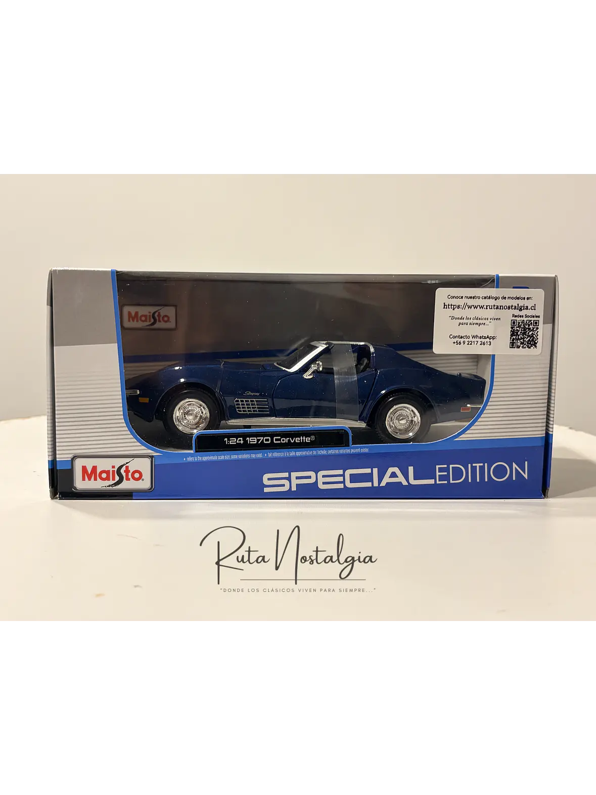 Auto Chevrolet Corvette  C3 Stingray 1970 |   Maisto 1:24  9