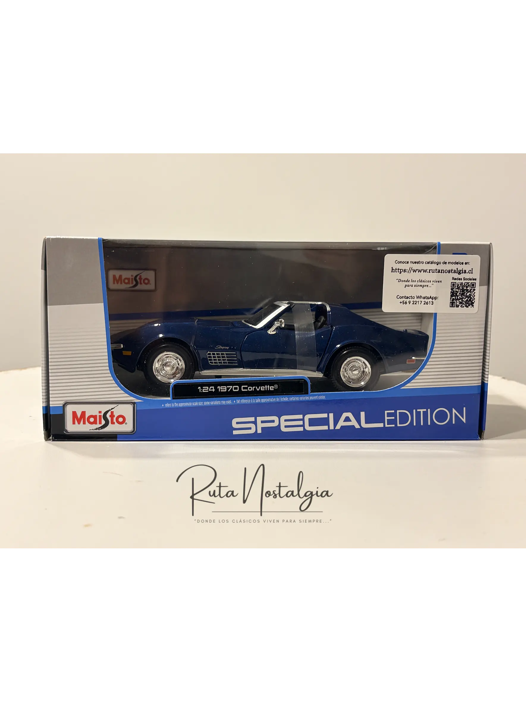 Auto Chevrolet Corvette  C3 Stingray 1970 |   Maisto 1:24  9