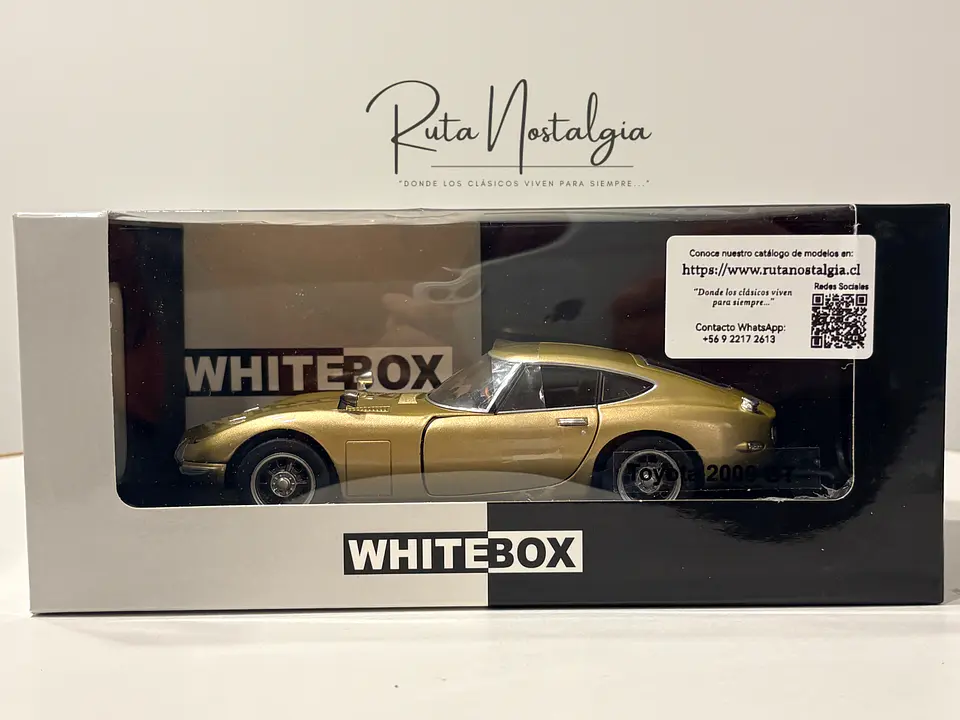 Toyota 2000 GT (1967) | WhiteBox 1:24 | Coupé Japonés Clásico  10